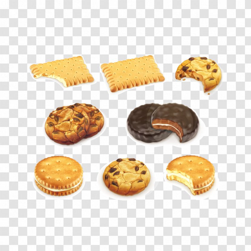 Chocolate Chip Cookie Royalty-free Biscuit - Finger Food - Cookies Vector Material Transparent PNG