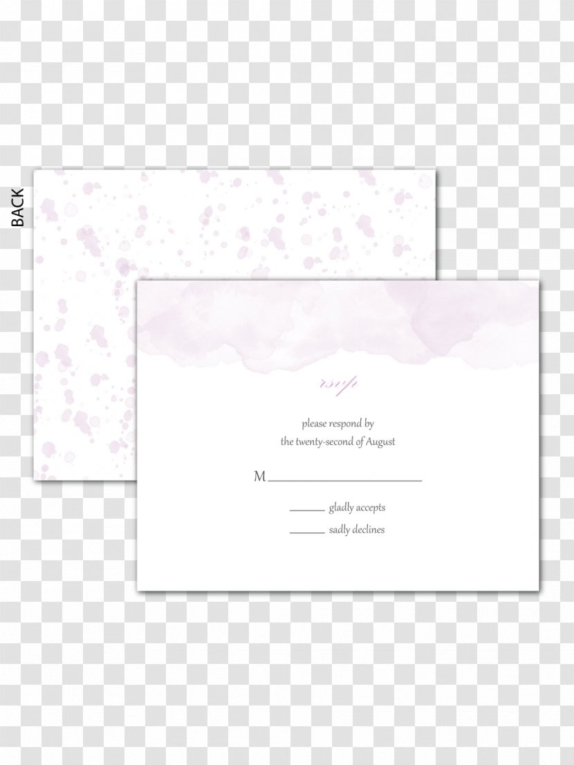 Paper Pink M Font - Watercolor Envelope Transparent PNG