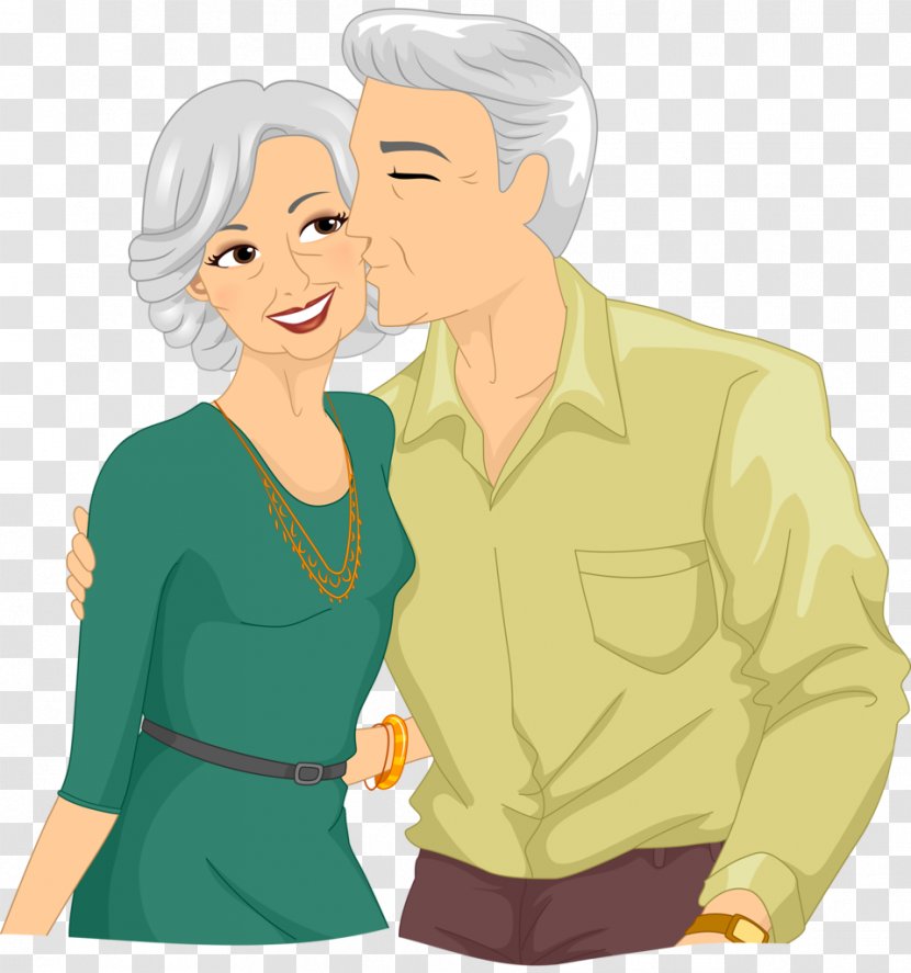 Couple Love Cartoon - Style Smile Transparent PNG