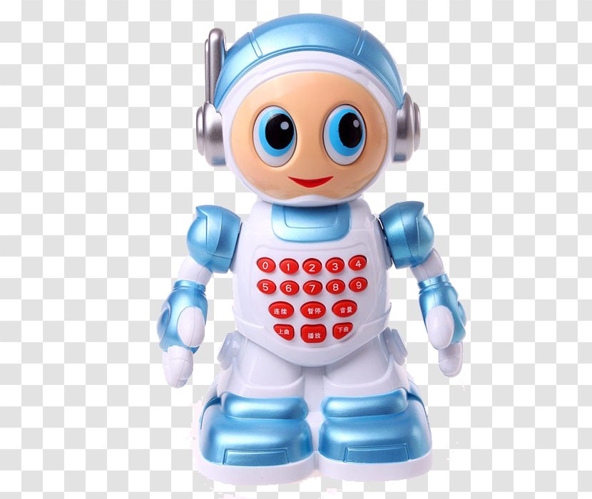 Robot Blue Figurine - Play Transparent PNG