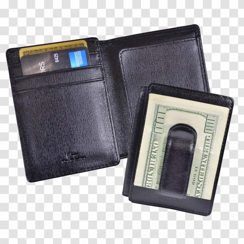 Money Clip Wallet Leather Pocket Credit Card - Gift Transparent PNG