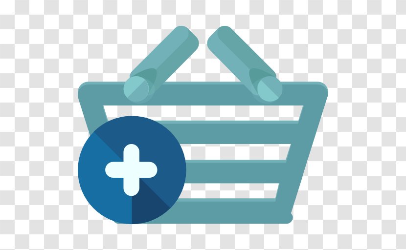 Shopping Cart Online Bag - Aqua Transparent PNG