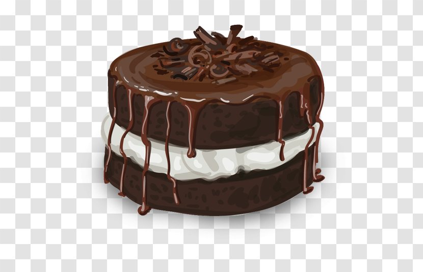 Chocolate Cake Truffle Brownie Birthday Layer Transparent PNG