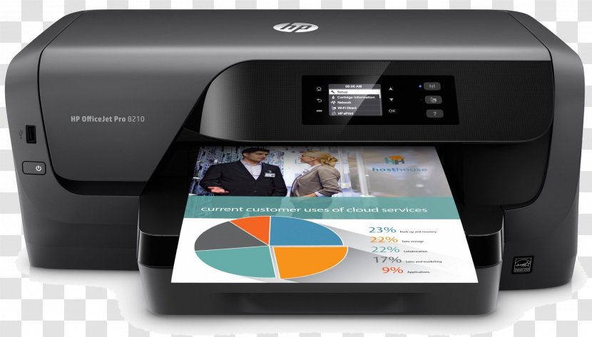 Hewlett-Packard HP Officejet Pro 8210 Inkjet Printing Printer - Hewlett-packard Transparent PNG