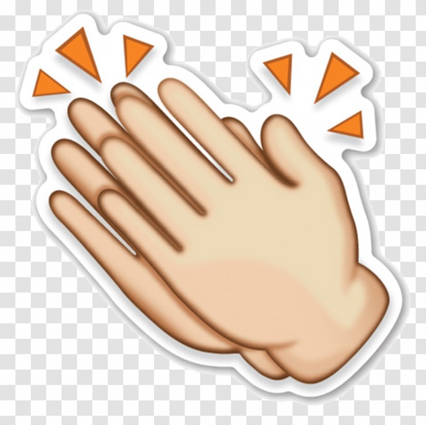 Emoji Sign Sticker - Finger - Gestures Applause Palm Transparent PNG