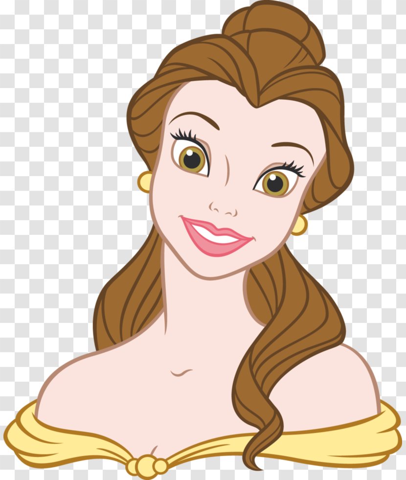 Belle Beauty And The Beast Disney Princess Coloring Book - Cartoon Transparent PNG