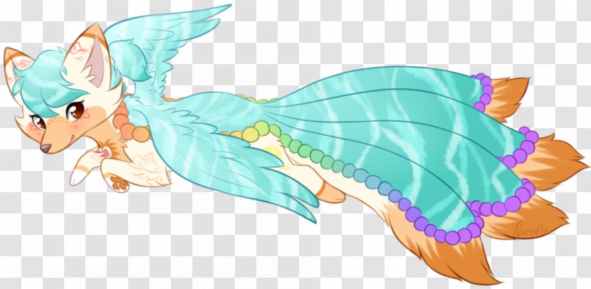 Fairy Turquoise Clip Art - Wing - Flying Fox Transparent PNG