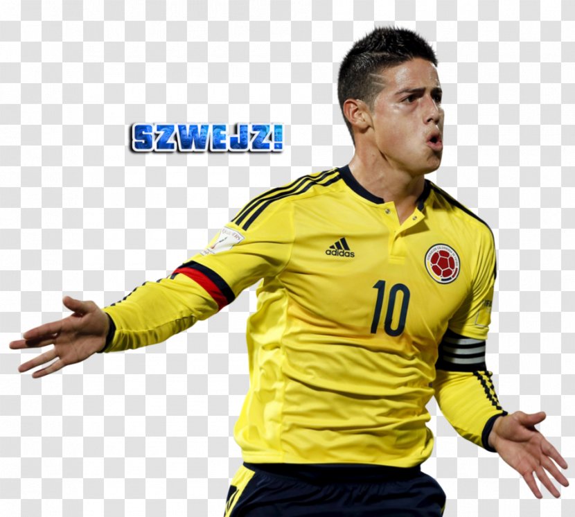 James Rodríguez Colombia National Football Team Jersey Soccer Player - Portugal - Outerwear Transparent PNG
