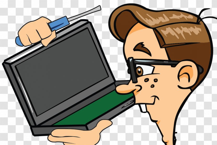 Laptop Computer Repair Technician Personal Clip Art - Hardware - Cartoon Transparent PNG