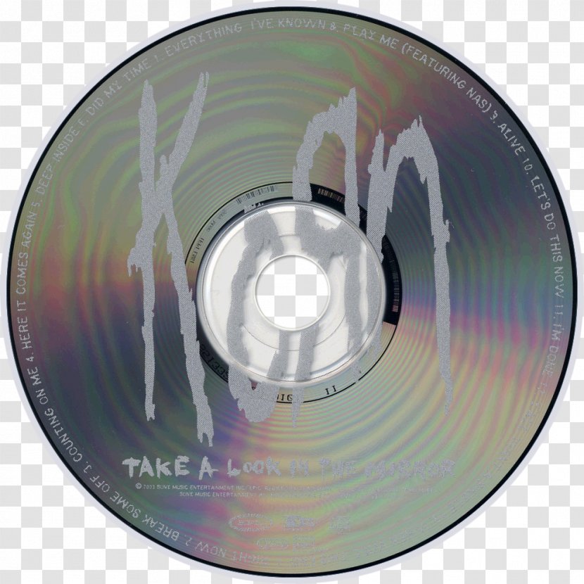 Compact Disc Take A Look In The Mirror Korn Album - Cartoon Transparent PNG