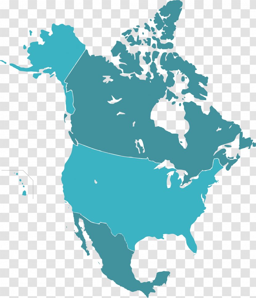 Canada Mexico North Map Transparent PNG