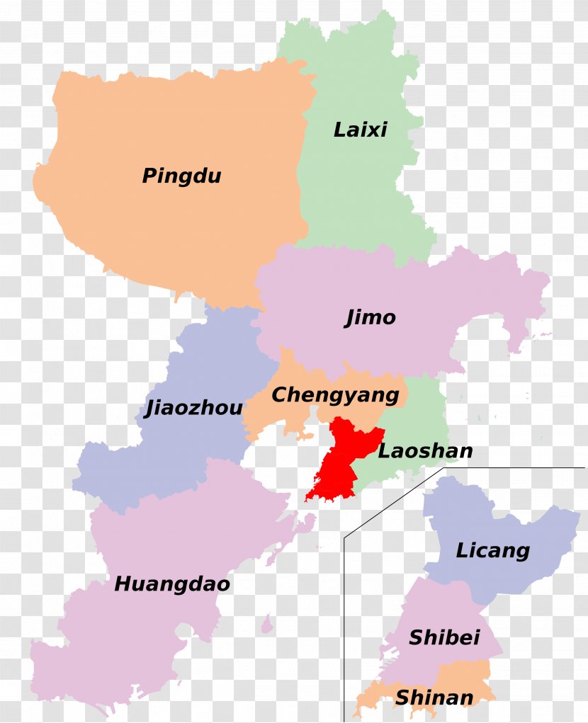 Shinan District Jimo Jiaozhou City Bay Map Transparent PNG
