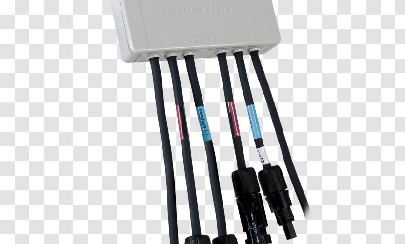 Electrical Cable Power Optimizer MC4 Connector Tigo Energy Solar Panels Transparent PNG