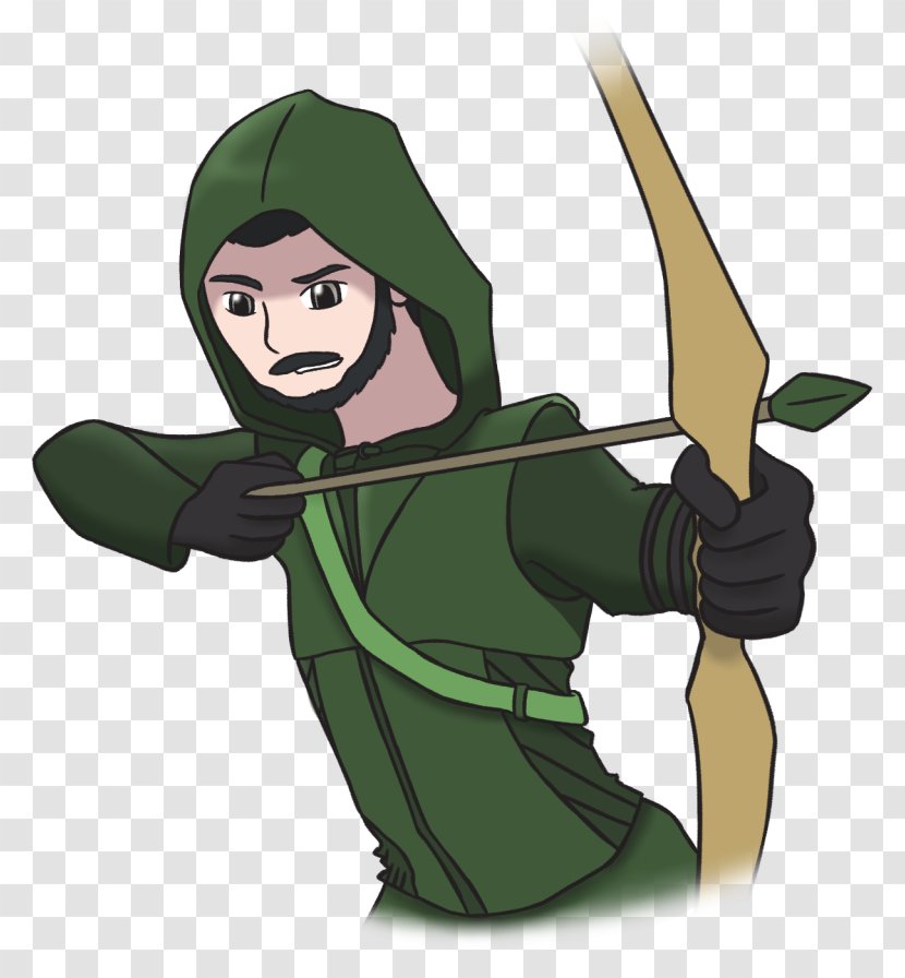 Illustration Cartoon Finger Weapon Legendary Creature - Mythical - Green Arrow Oliver Queen Transparent PNG