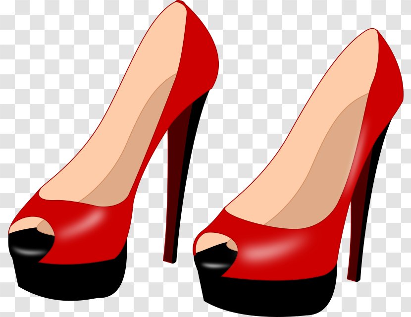 Clip Art Women High-heeled Shoe - Highheeled Transparent PNG