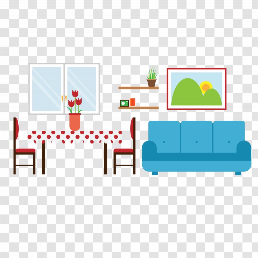Table Room Chair - Furniture - Neat Small Apartment Living Transparent PNG