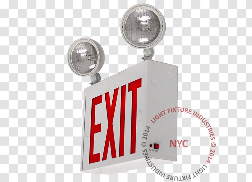 Emergency Lighting Exit Sign - Fire - Light Transparent PNG