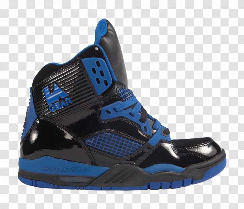 LA Gear Sneakers High-top Air Jordan Shoe - Footwear - Black Leather Shoes Transparent PNG