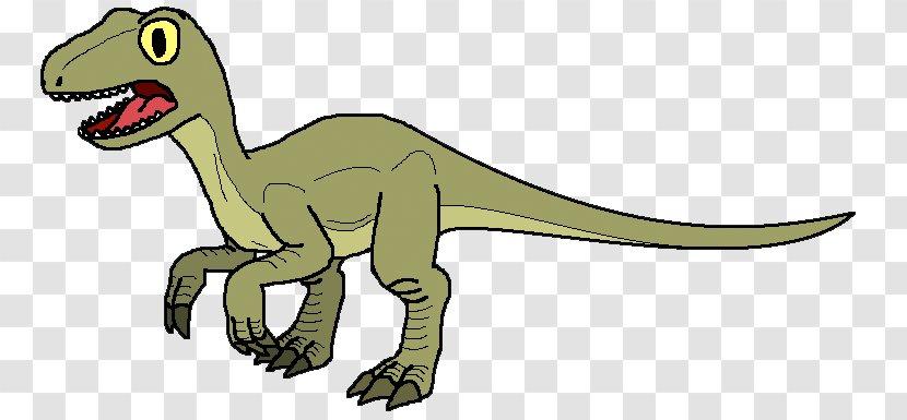 Velociraptor Compsognathus Tyrannosaurus Triceratops Parasaurolophus - Cartoon Small Dinosaur Transparent PNG