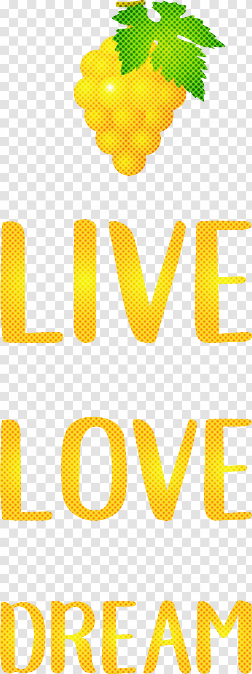 Live Love Dream Transparent PNG