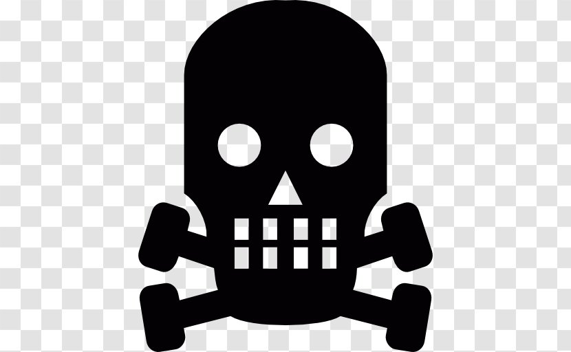 Warning Sign Decal Sticker Hazard - Traffic - Western Skull Transparent PNG