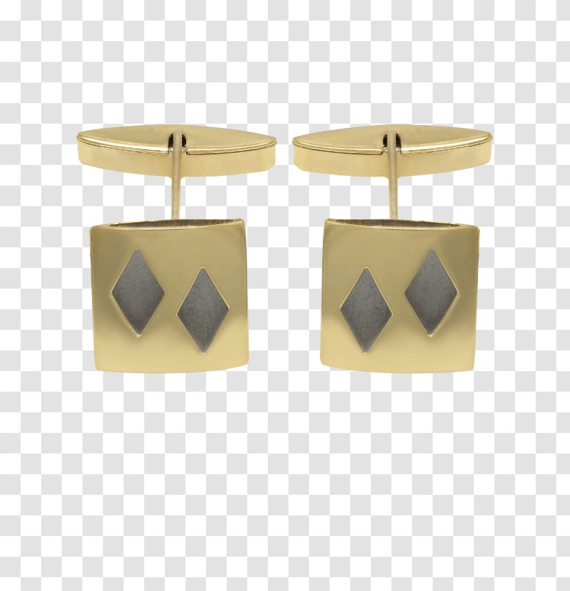 Earring Cufflink Rectangle - Earrings - Design Transparent PNG