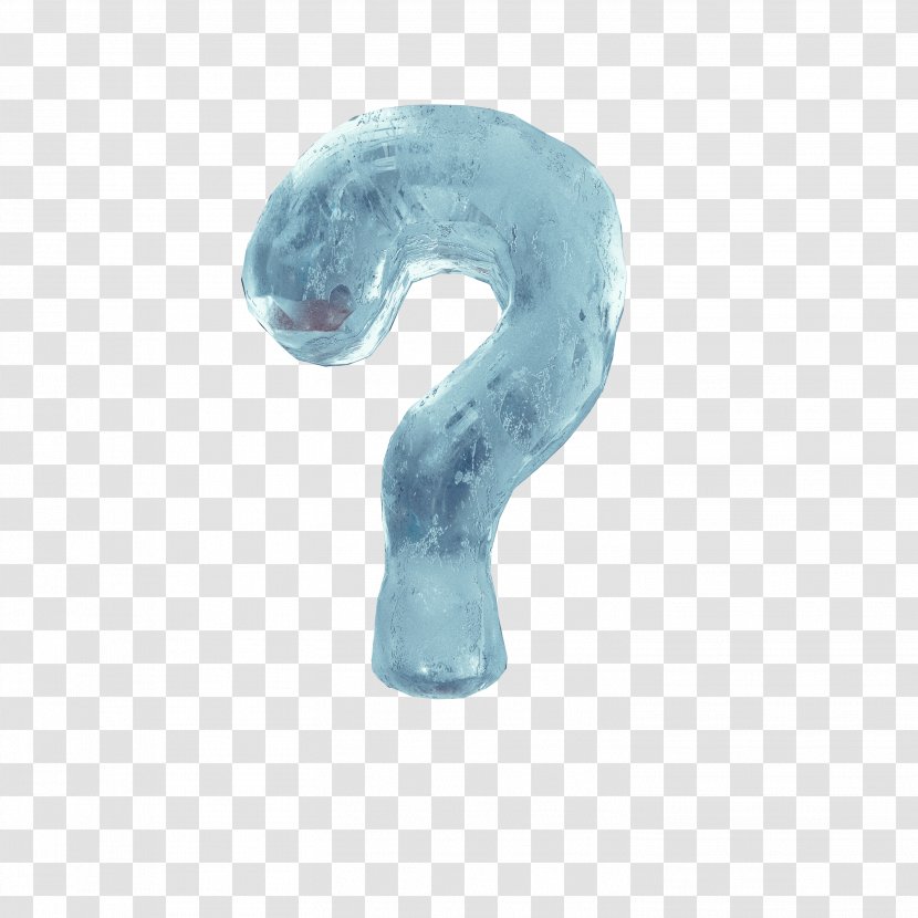 Question Mark Blue - Punctuation - Ice Transparent PNG