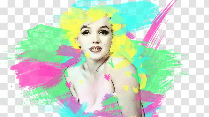 Hair Coloring Graphic Design Human Color - Cartoon - Death Of Marilyn Monroe Transparent PNG