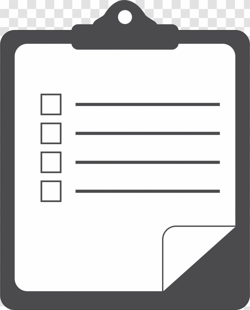 Checklist Clip Art - Material - Blank Cliparts Transparent PNG