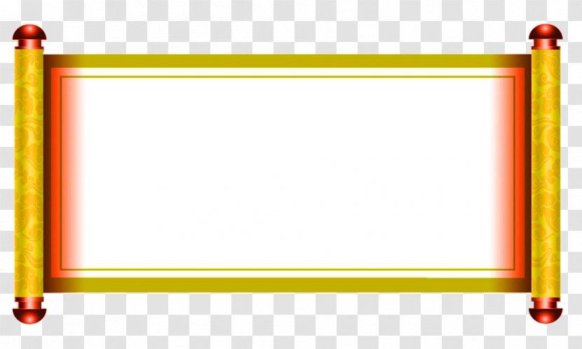 China Scrolling - Yellow Dragon Reel Transparent PNG