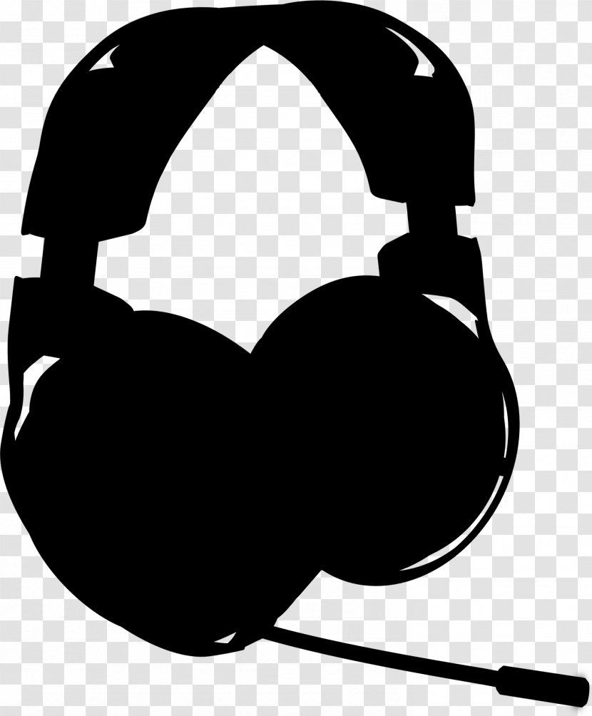 Headphones Black & White - Electronic Device - M Headset Clip Art Product Design Transparent PNG