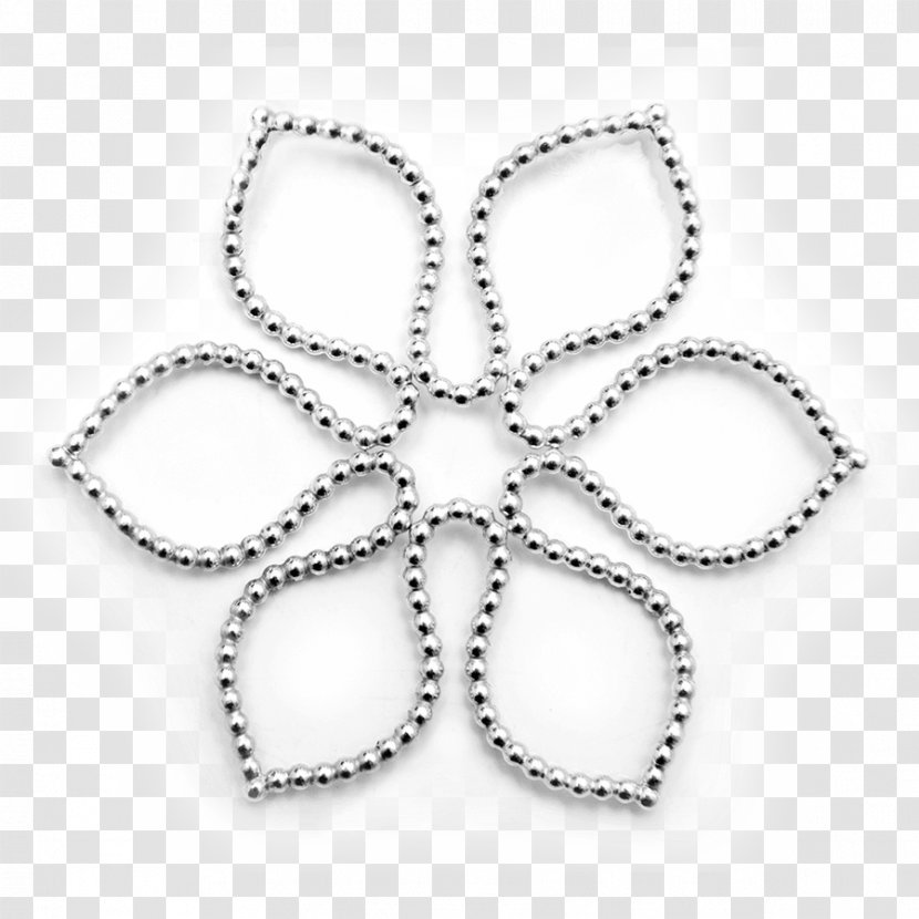 Jewellery Silver Flower Zarten Blütenblatt Transparent PNG