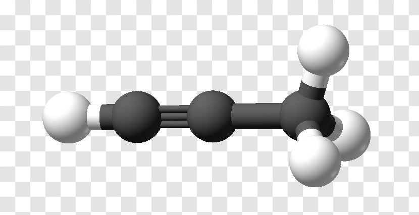 Propyne Alkyne Hydrocarbon Three-dimensional Space Organic Compound - Threedimensional - Unsaturated Transparent PNG