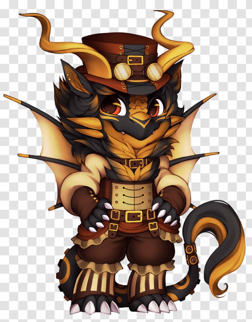 Steampunk Industrial Revolution Dragon Costume - Mythical Creature Transparent PNG