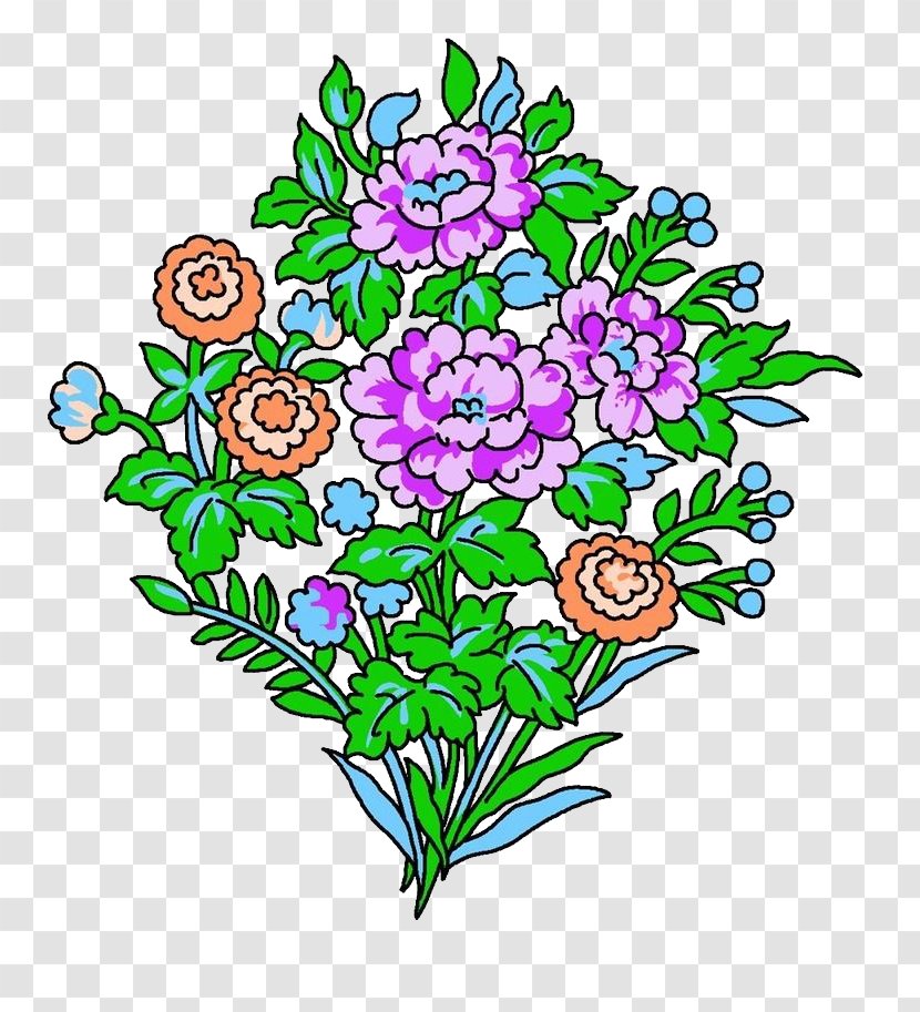 Floral Design Flower Bouquet Purple Illustration - Flowering Plant - Vector Chrysanthemum Transparent PNG