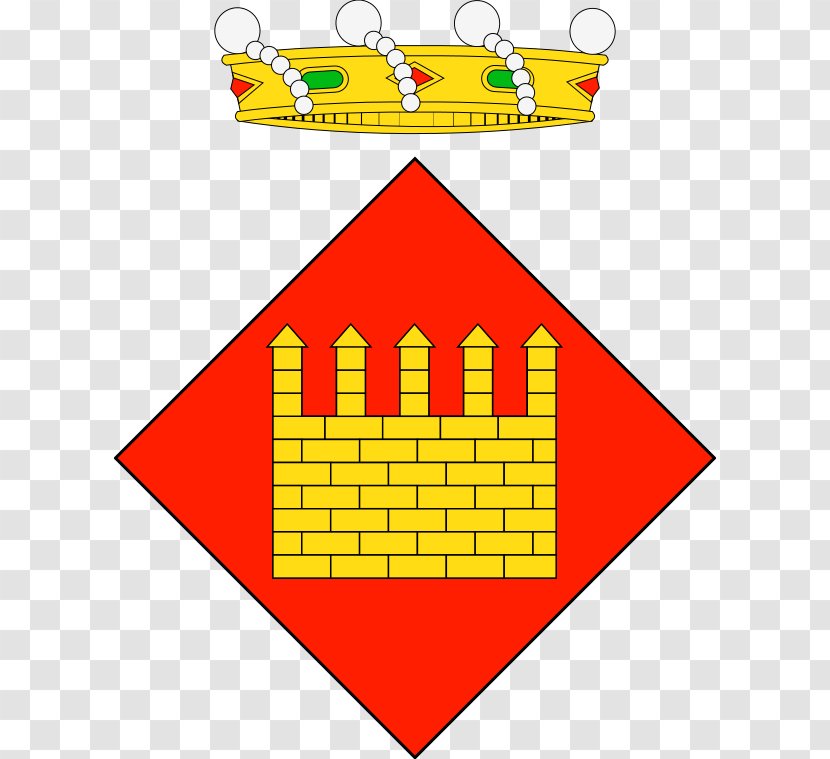 Conca De Barberà Coat Of Arms Escut Blancafort Bages Escudo Castell Mur - Triangle - Castellcastell Transparent PNG