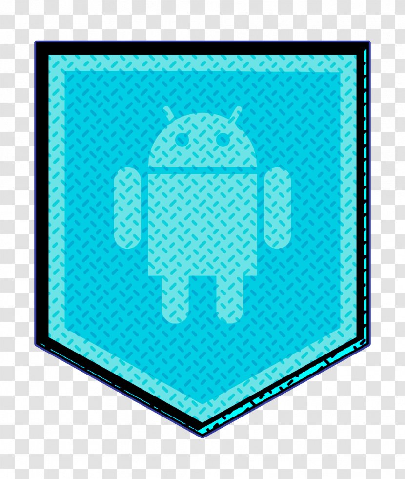 Android Icon Logo Media - Aqua - Teal Blue Transparent PNG