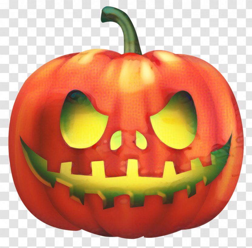 Cartoon Halloween Pumpkin - Winter Squash - Tooth Nightshade Family Transparent PNG