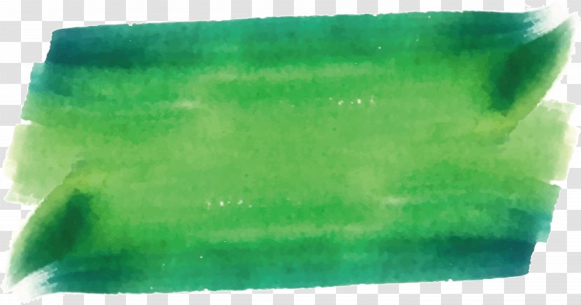 Green Emerald - Grass - Watercolor Graffiti Transparent PNG