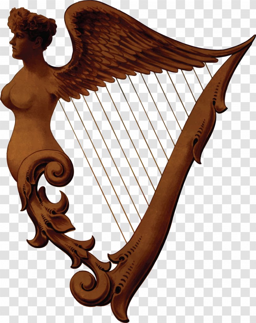 Celtic Harp Musical Instruments String Clip Art - Tree Transparent PNG