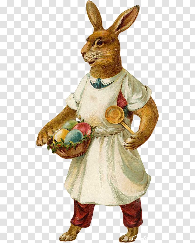 Easter Bunny Victorian Era Rabbit Postcard - Egg - Roll-up Bundle Transparent PNG