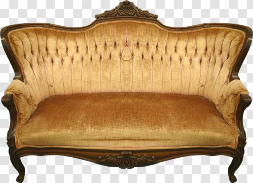 Loveseat Antique Furniture - Transparency And Translucency Transparent PNG