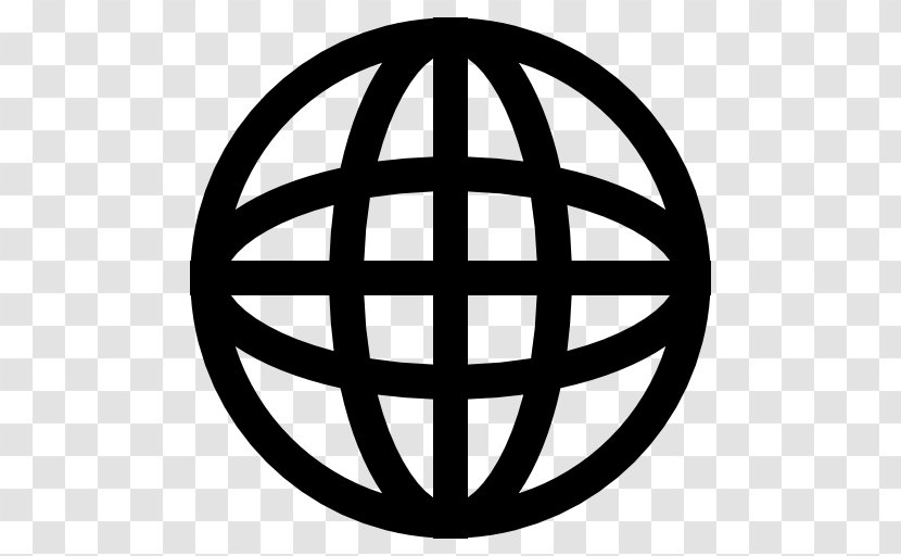 World Symbol - Black And White Transparent PNG