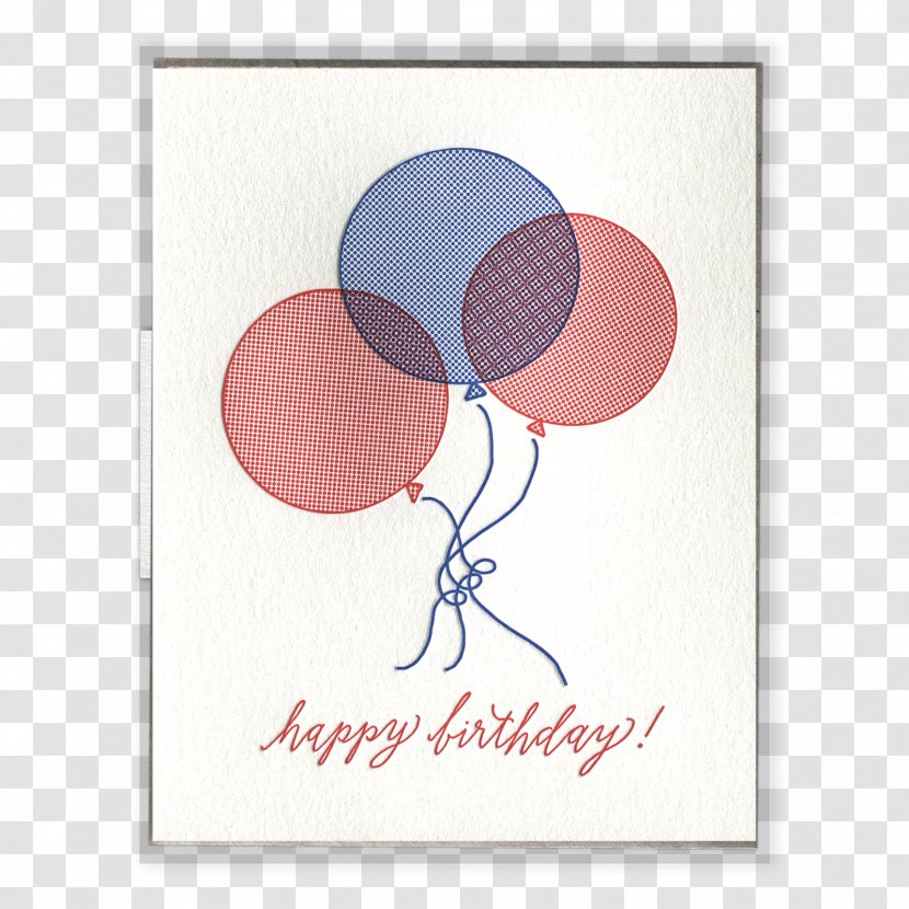 Greeting & Note Cards Paper Balloon Birthday Cake Gift - Field Notes Transparent PNG