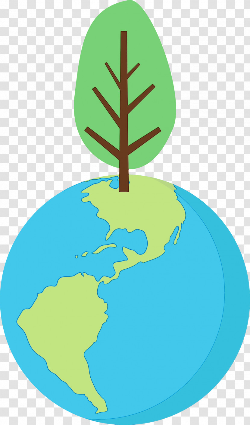 Leaf Aqua M Green Line Tree Transparent PNG