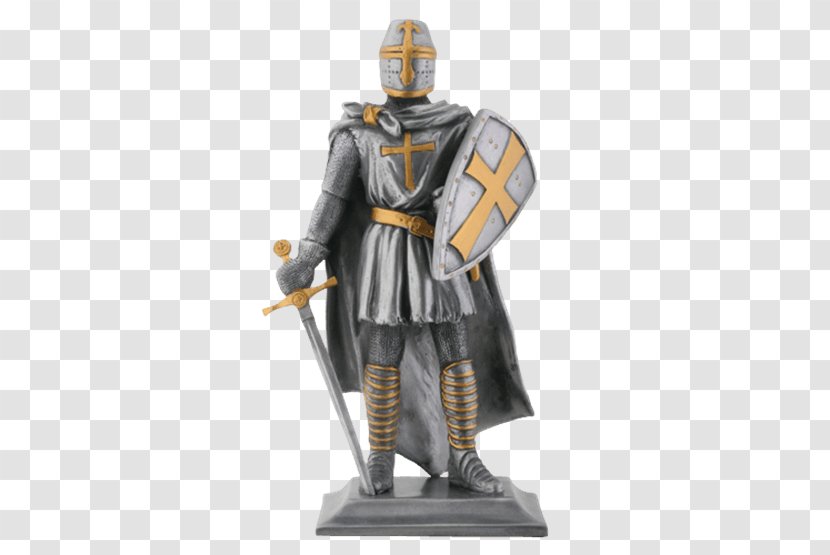 Knights Templar Crusades Statue Knight Crusader - Figurine Transparent PNG