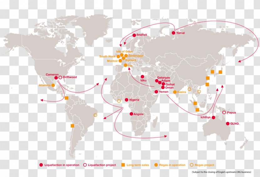 World Map Globe Vector Graphics - Natural Gas Russia Asia Transparent PNG