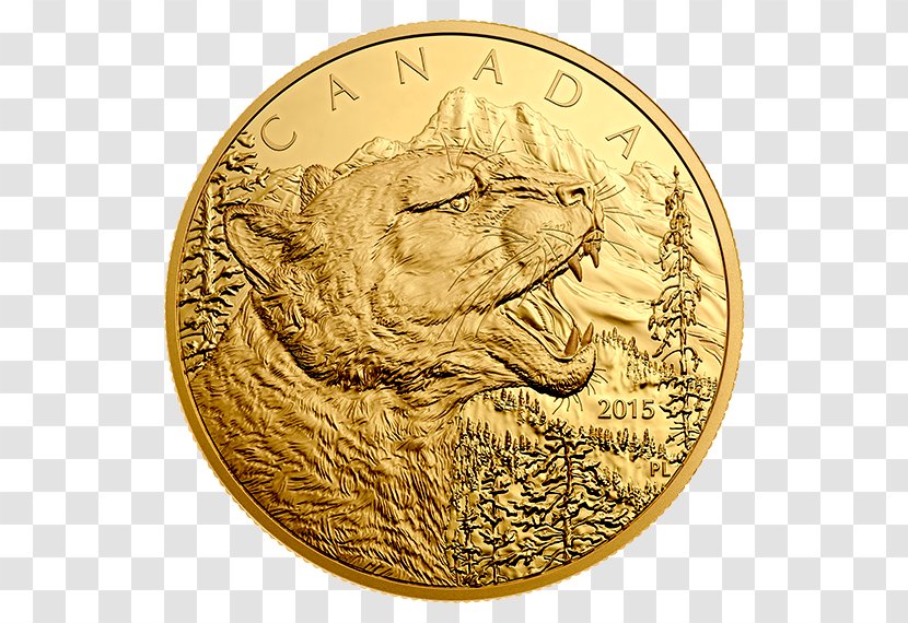 Perth Mint Gold Coin Bullion The Queen's Beasts - Canadian Maple Leaf - United States Values Transparent PNG