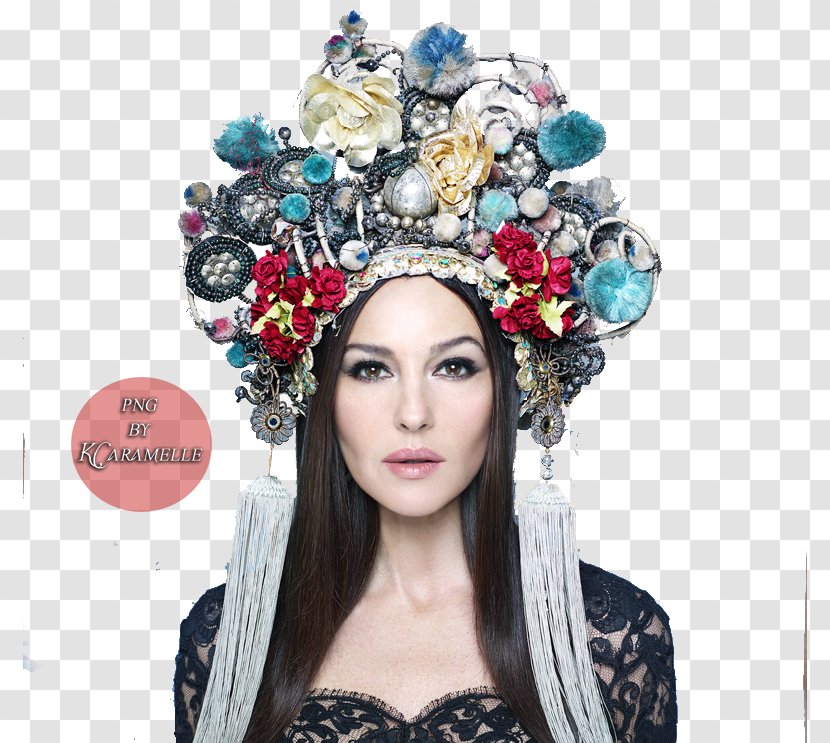 Olia Poliakova Kokoshnik Headpiece Headgear - Snegurochka - Monica Bellucci Transparent PNG