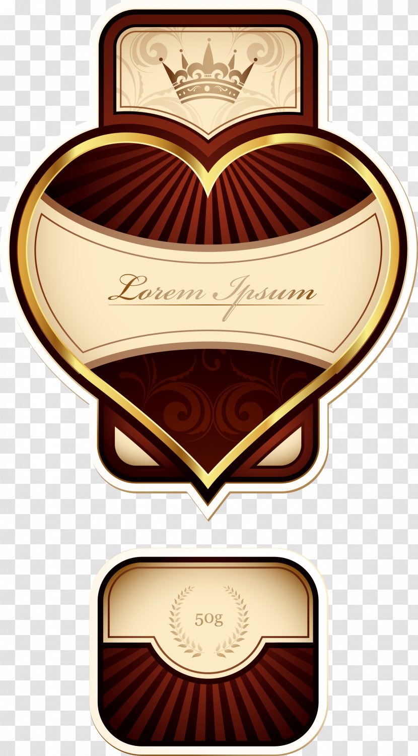 Label Sticker - Heart - Vector Wine Transparent PNG
